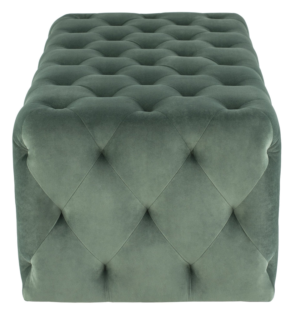 Tufty Ottoman - Moss, 45.8in