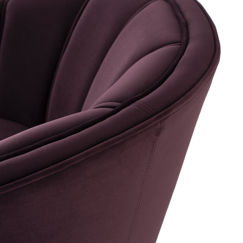 Aria Lounge Chair - Mulberry