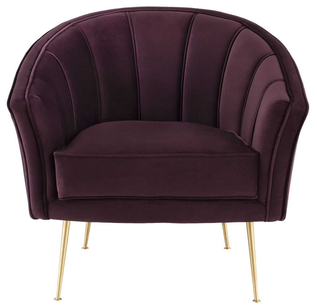 Aria Lounge Chair - Mulberry