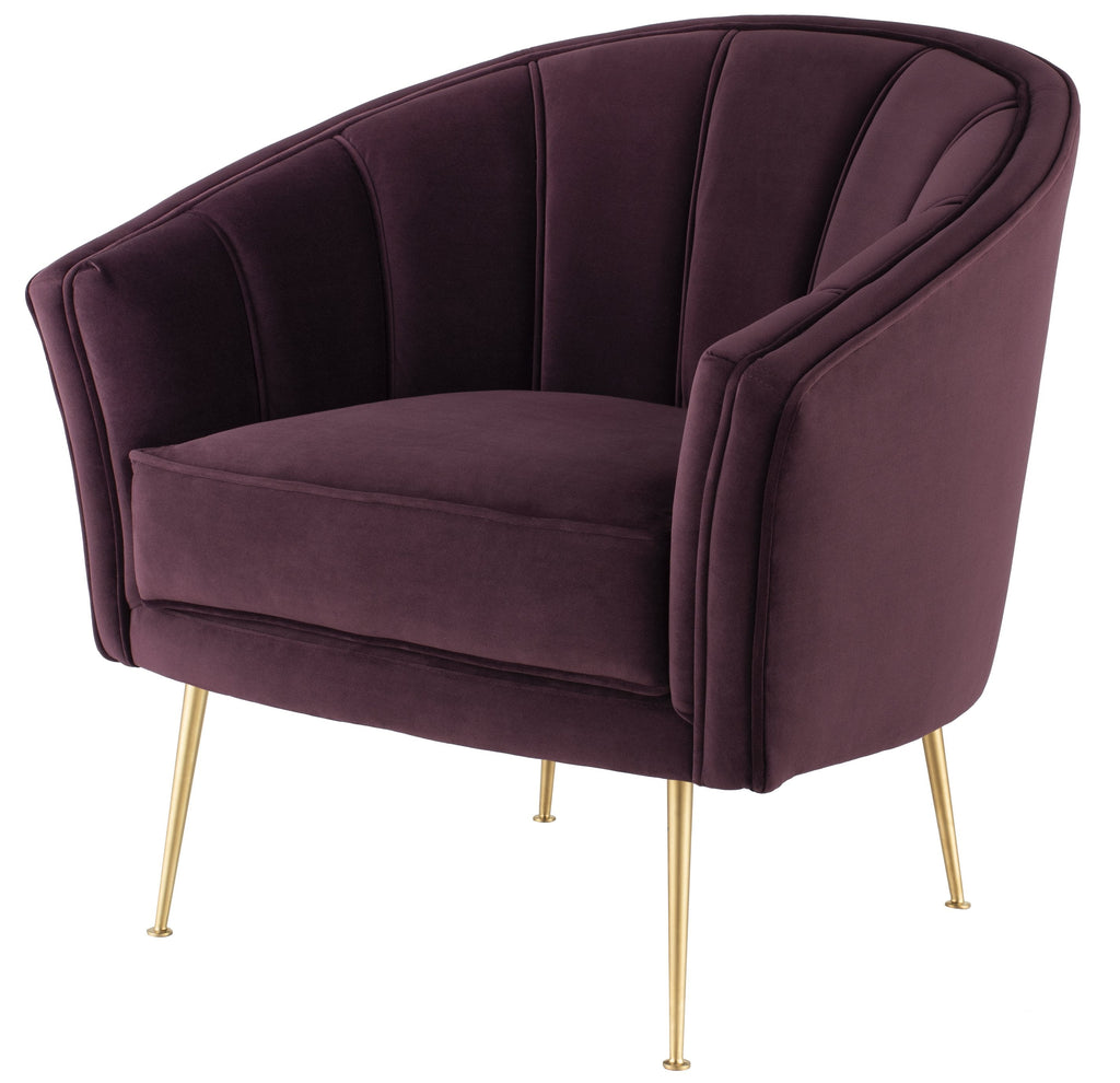 Aria Lounge Chair - Mulberry