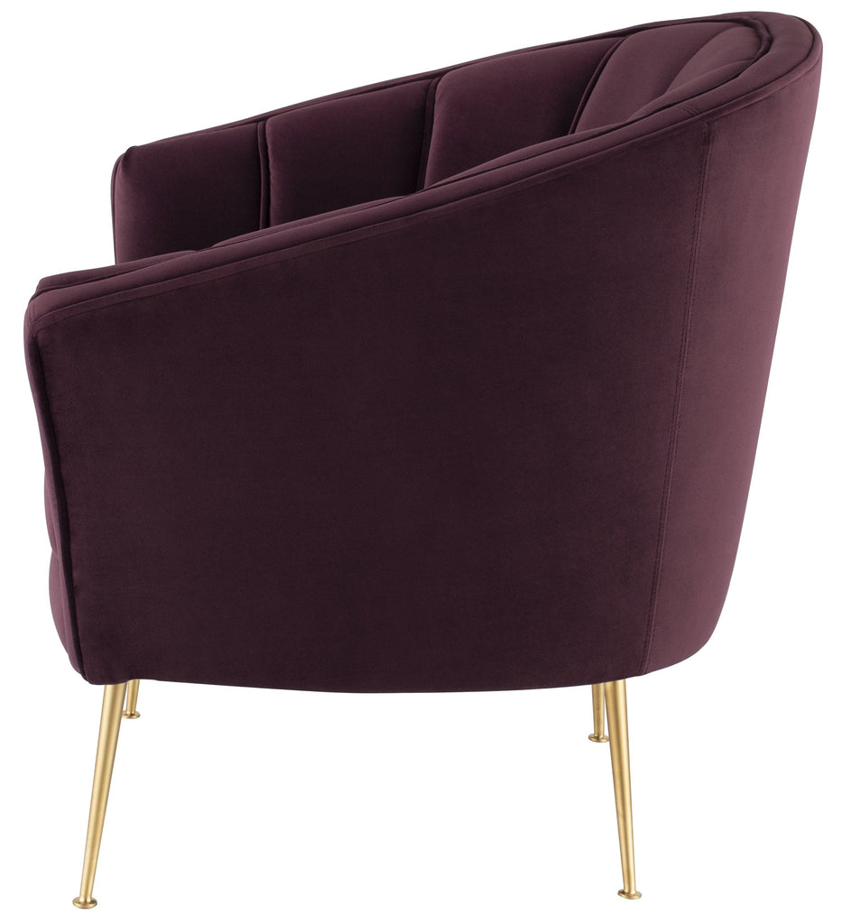 Aria Lounge Chair - Mulberry