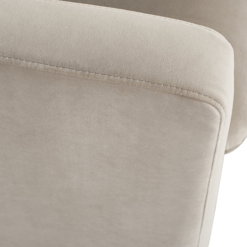 Anders Sofa - Nude with Brushed Gold Legs