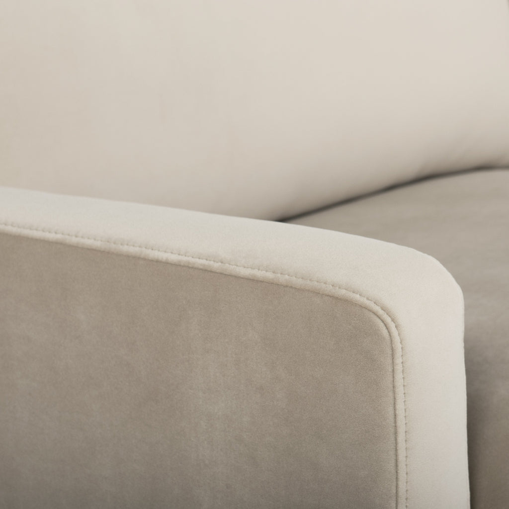 Anders Sofa - Nude with Matte Black Legs