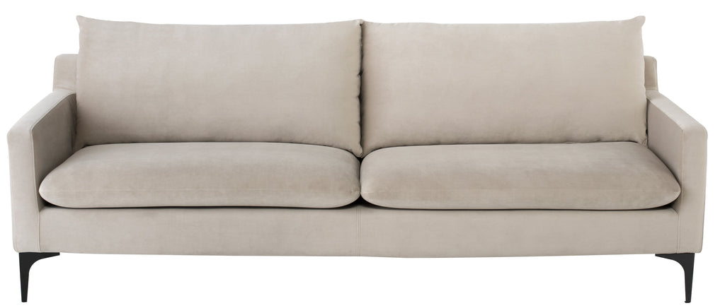 Anders Sofa - Nude with Matte Black Legs