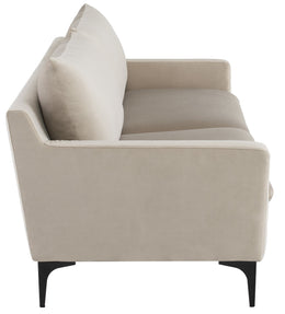 Anders Sofa - Nude with Matte Black Legs