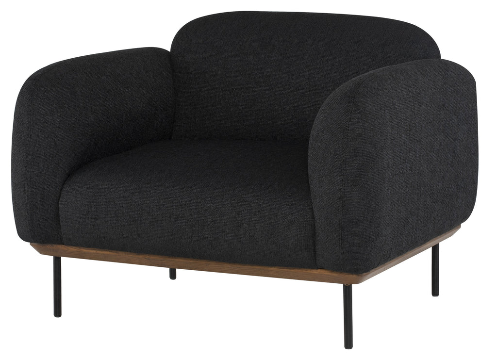 Benson Lounge Chair - Activated Charcoal