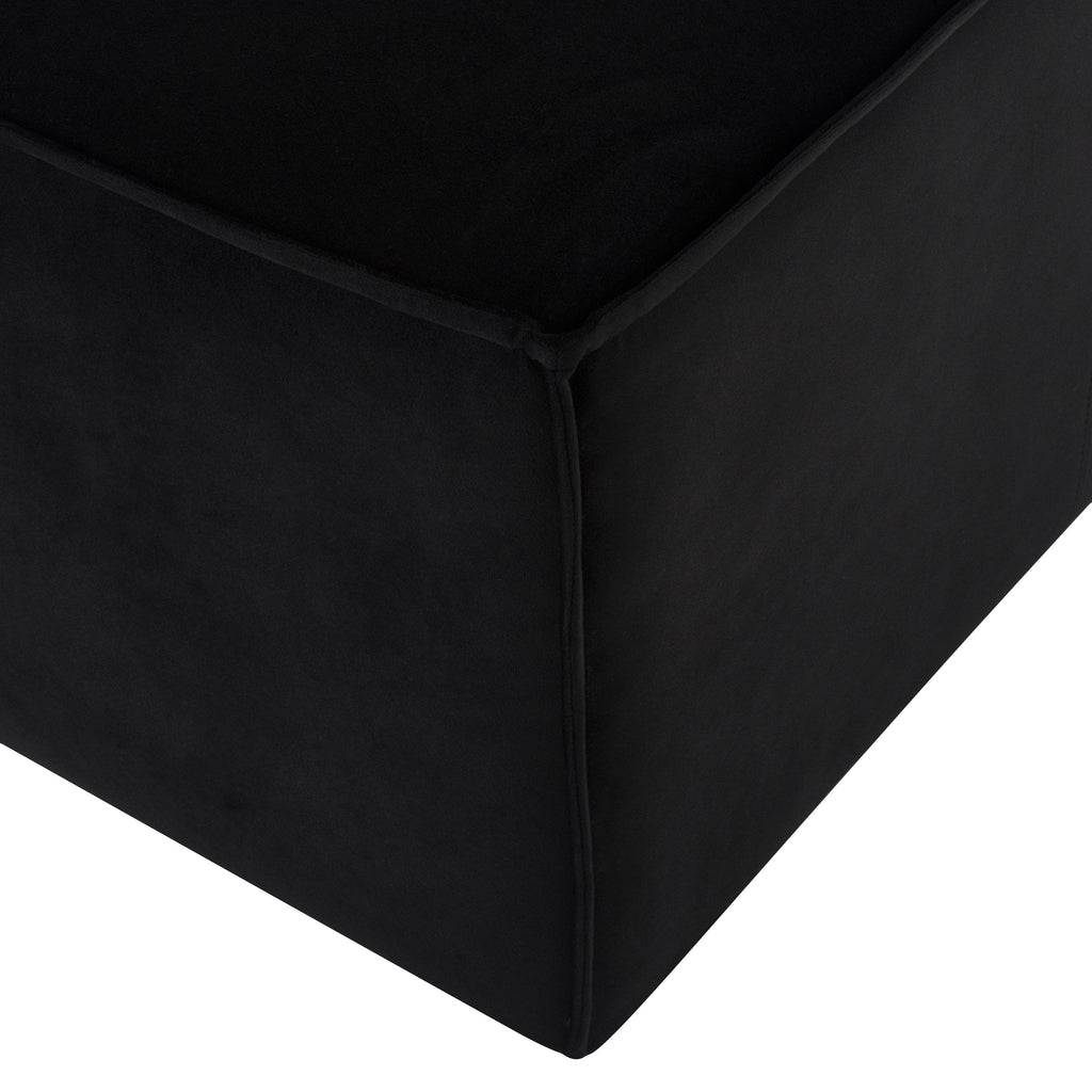 Santina Ottoman - Black