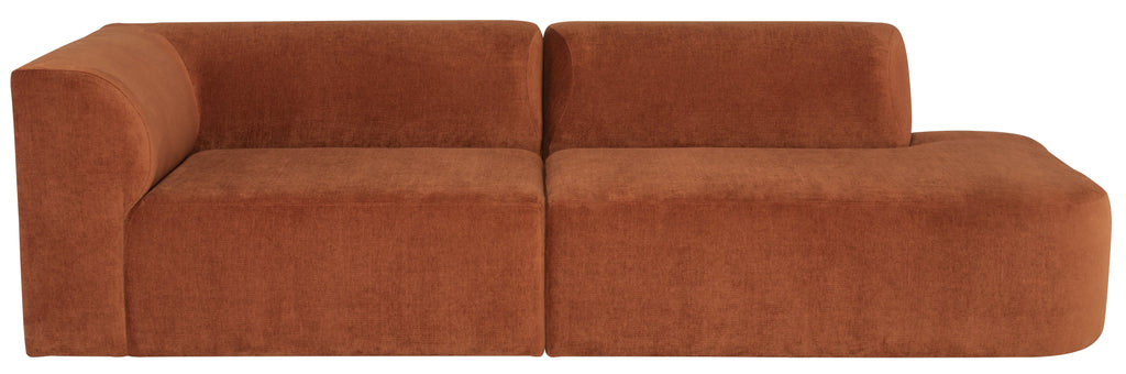 Isla Sofa - Terracotta, 105.5in, Left