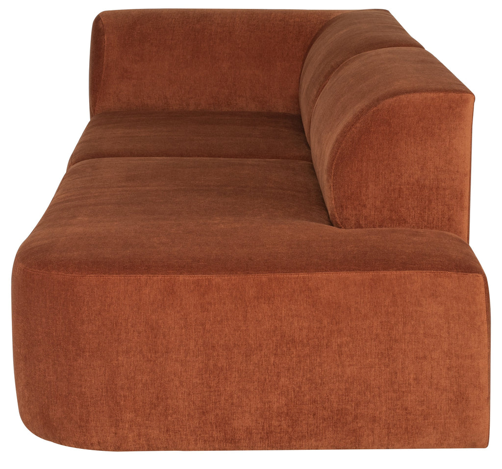 Isla Sofa - Terracotta, 105.5in, Left