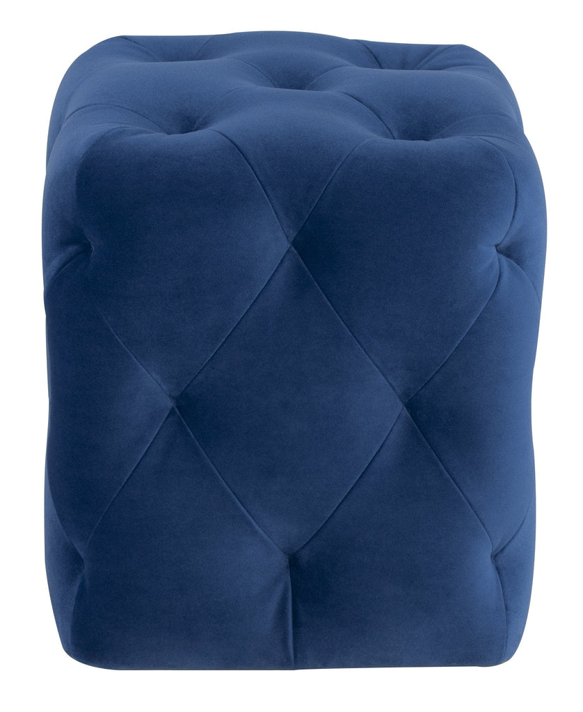 Tufty Ottoman - Saphire, 15in