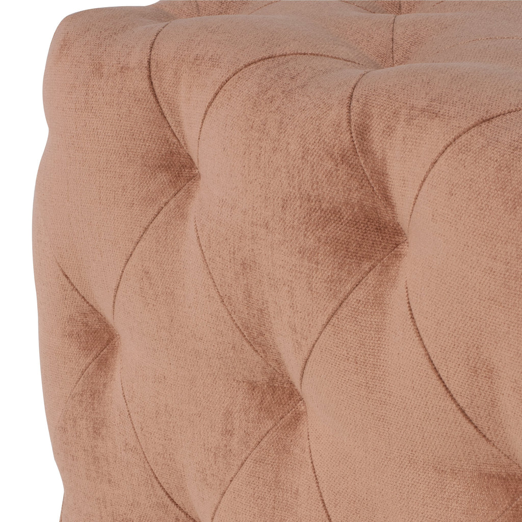 Tufty Ottoman - Nectarine, 45.8in