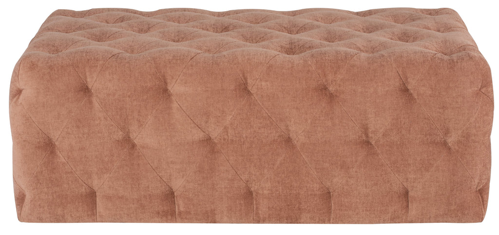 Tufty Ottoman - Nectarine, 45.8in