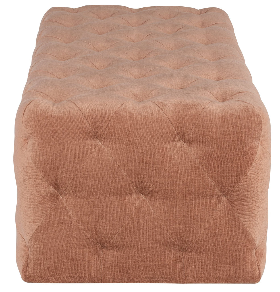 Tufty Ottoman - Nectarine, 45.8in