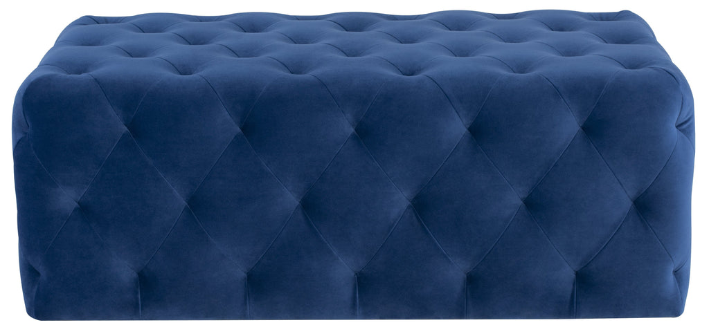 Tufty Ottoman - Saphire, 45.8in