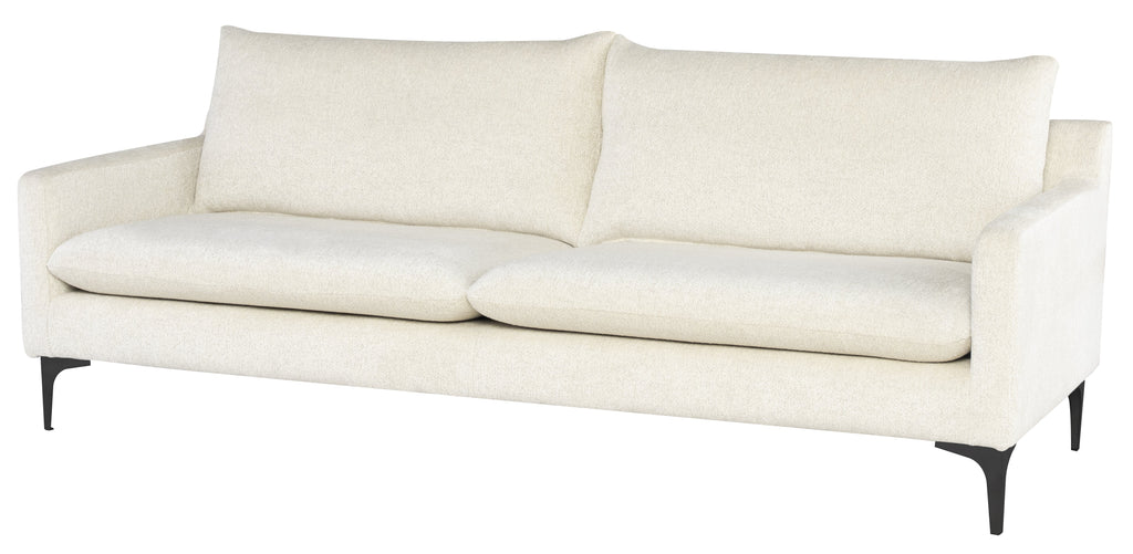 Anders Sofa - Coconut with Matte Black Legs