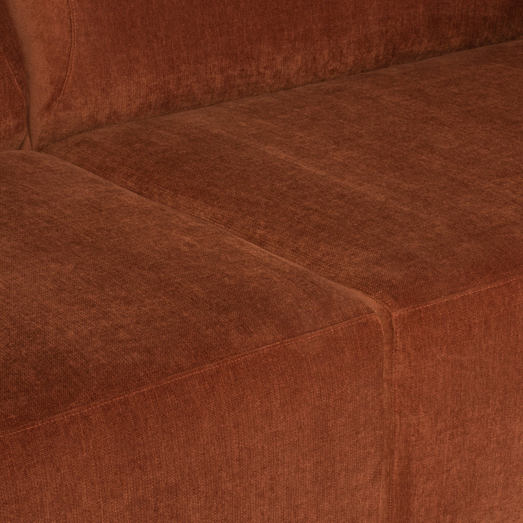 Isla Sofa - Terracotta, 105.5in, Right