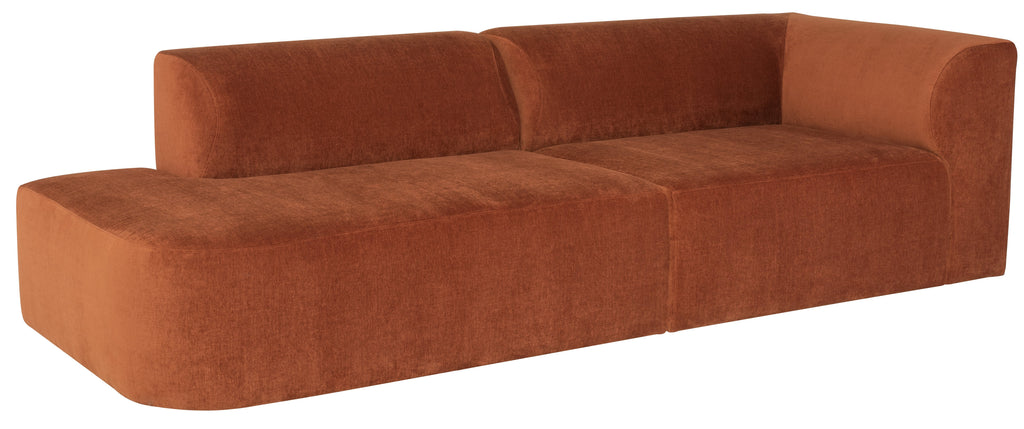 Isla Sofa - Terracotta, 105.5in, Right