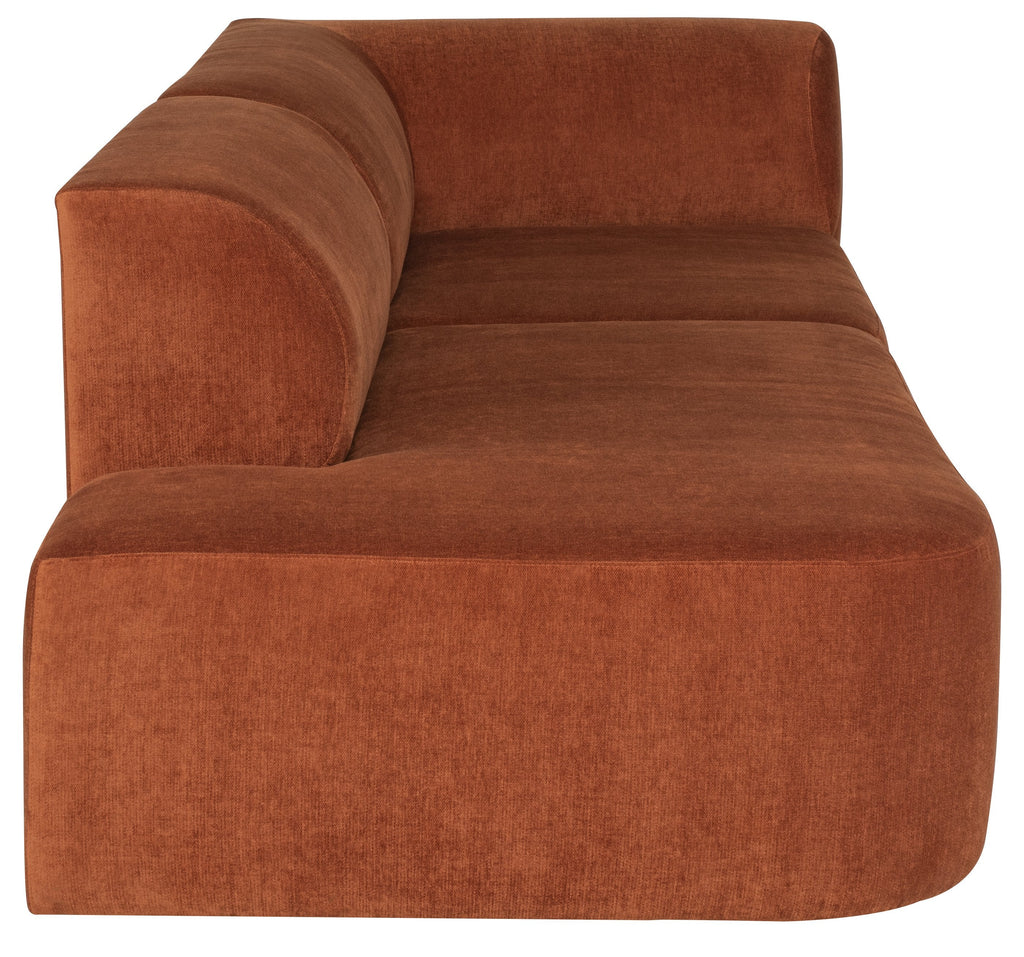 Isla Sofa - Terracotta, 105.5in, Right