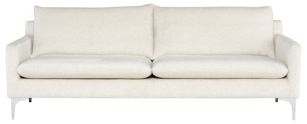 Anders Sofa - Coconut with Brushed Stainless Legs