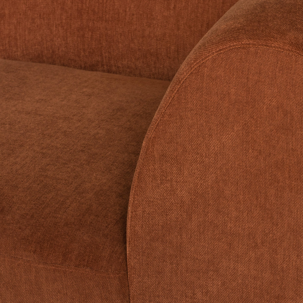 Lilou Modular Sofa - Terracotta, Right Corner