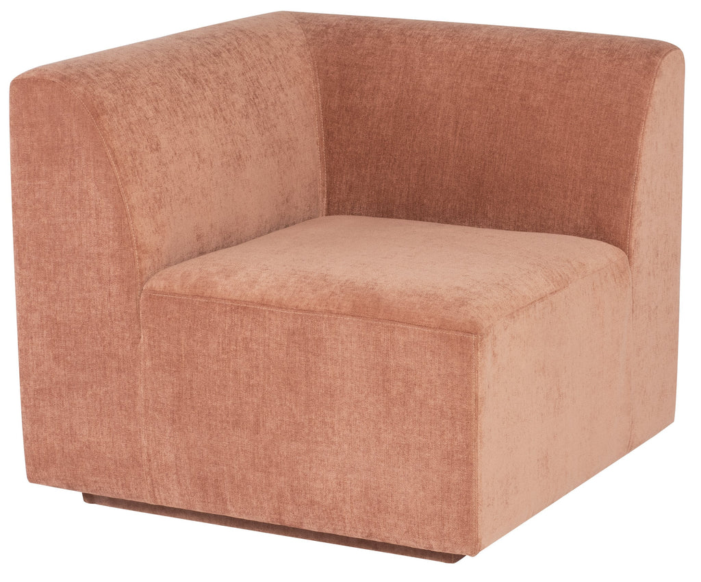 Lilou Modular Sofa - Nectarine, Left Corner