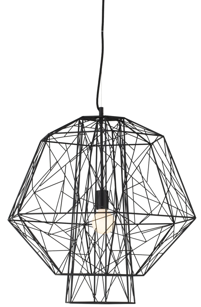 Zeus Pendant Lighting - Black, 27.8in