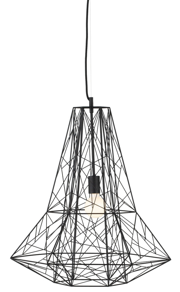 Apollo Pendant Lighting - Black, 23.8in