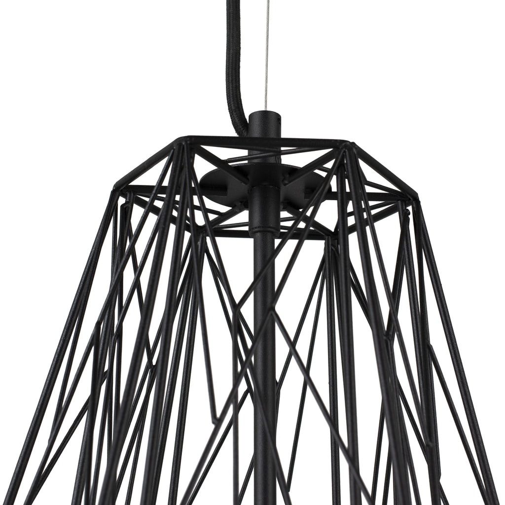 Apollo Pendant Lighting - Black, 23.8in