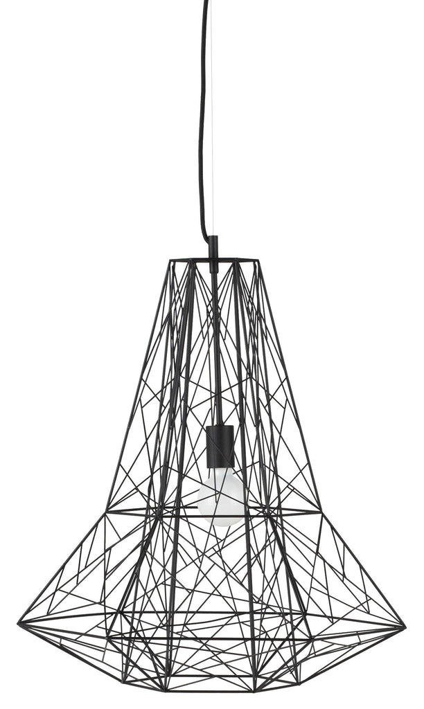 Apollo Pendant Lighting - Black, 23.8in