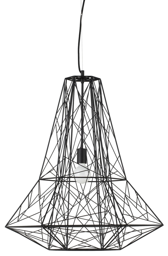 Apollo Pendant Lighting - Black, 27.8in