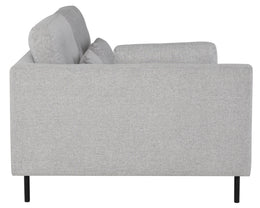 Gigi Modular Sofa - Linen with Matte Black Legs, Left