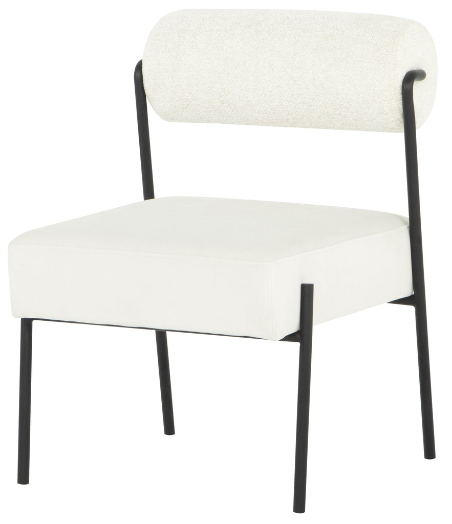 Marni Dining Chair - Oyster with Matte Black Frame