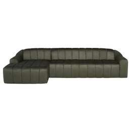 Coraline Sectional Sofa - Sage Microsuede