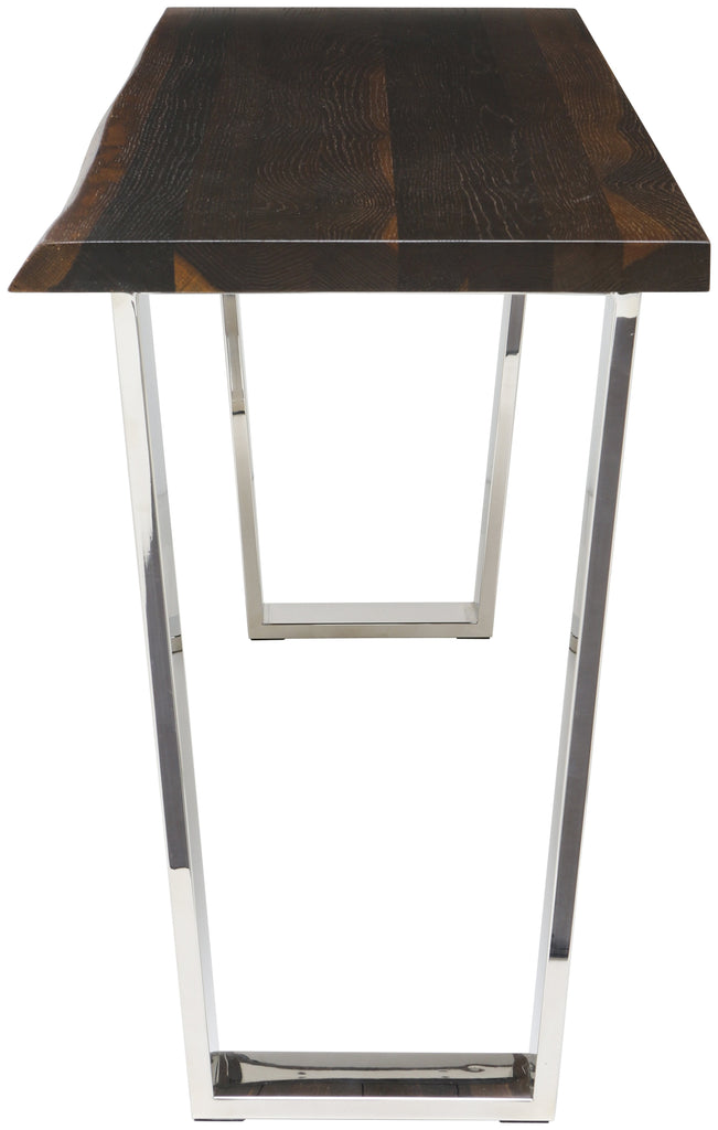 Versailles Console Table - Seared with Polished Stainless Legs