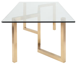 Paula Dining Table - Gold, 94.5in