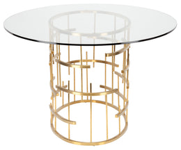Oval Tiffany Dining Table - Gold