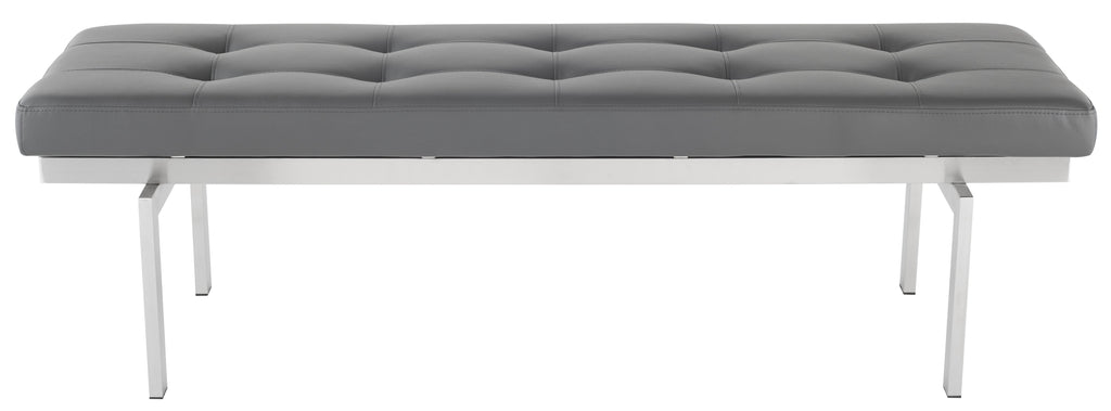 Louve Occasional Bench - Grey, 59.3in