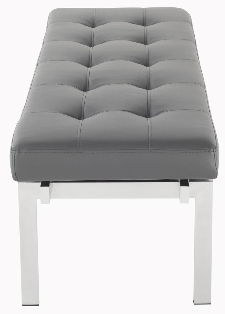 Louve Occasional Bench - Grey, 59.3in