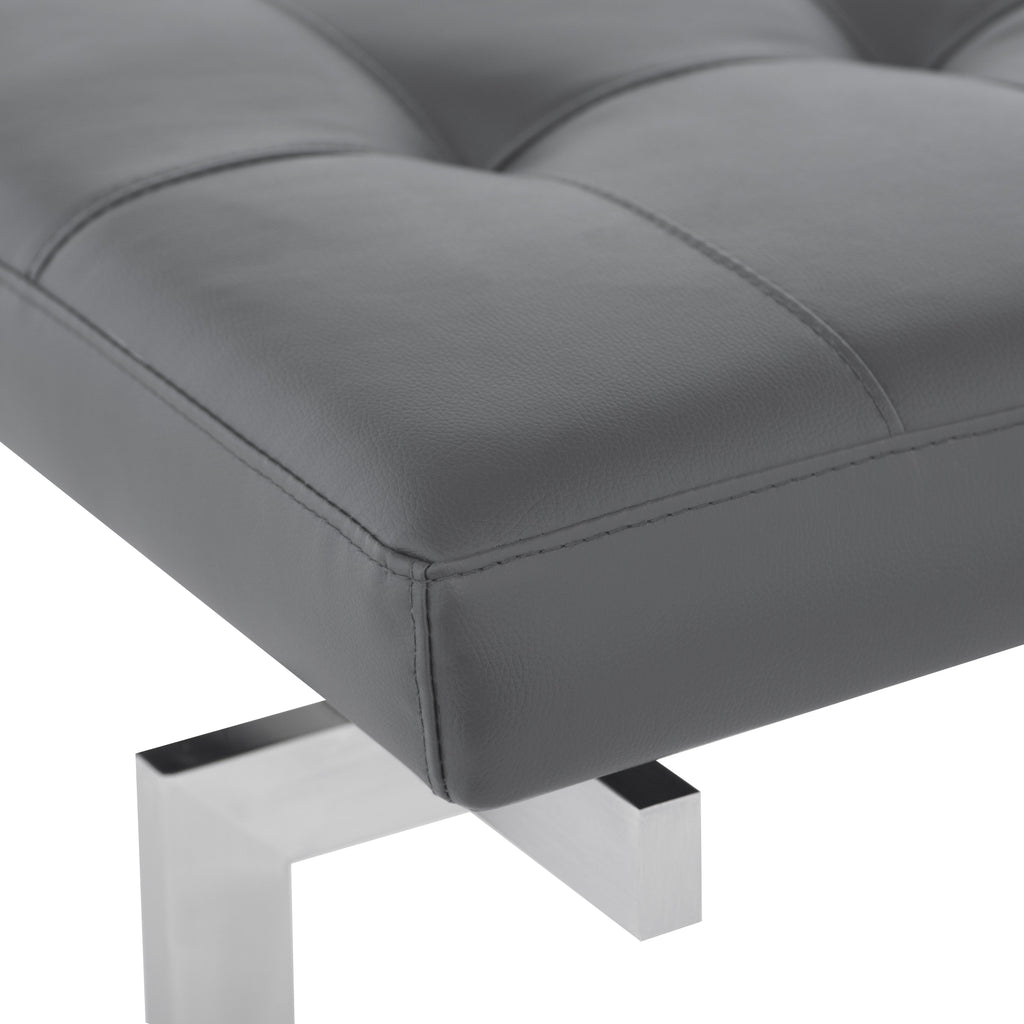 Louve Occasional Bench - Grey, 36in