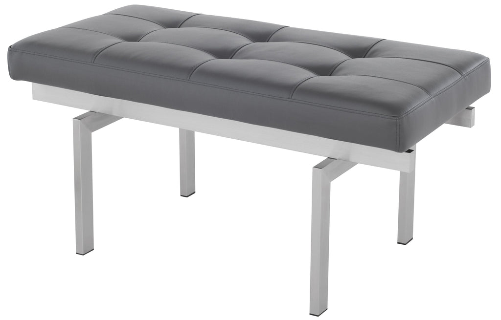 Louve Occasional Bench - Grey, 36in