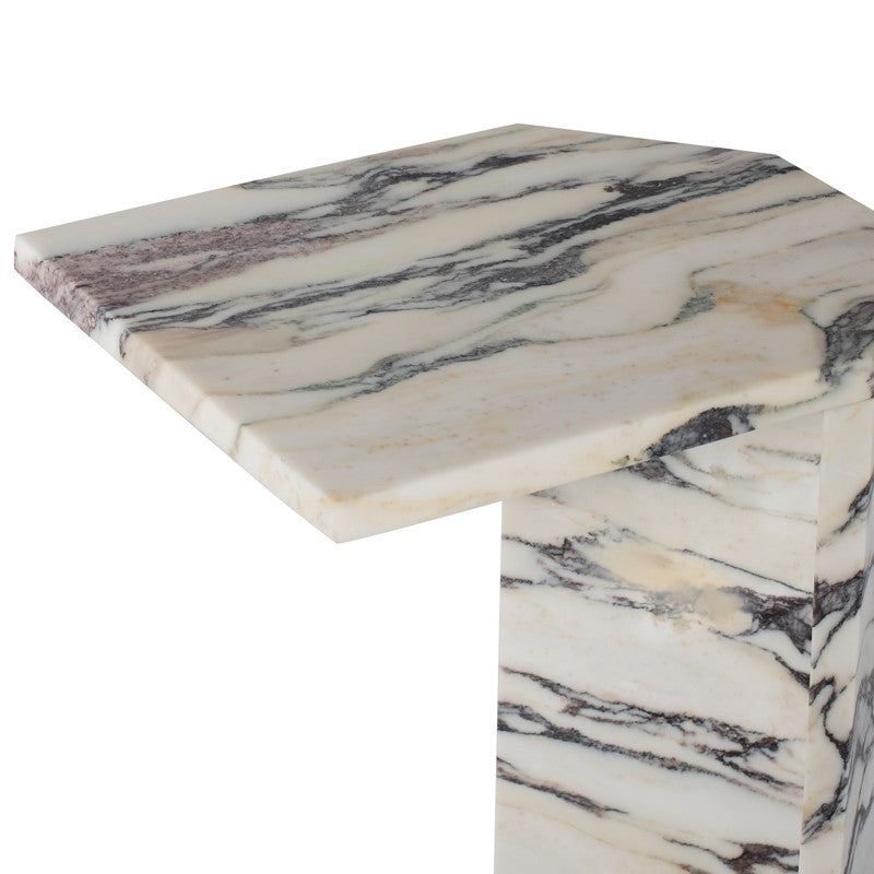 Gia Side Table, Perla Marble