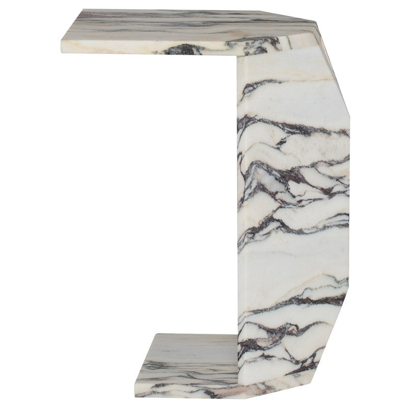 Gia Side Table, Perla Marble