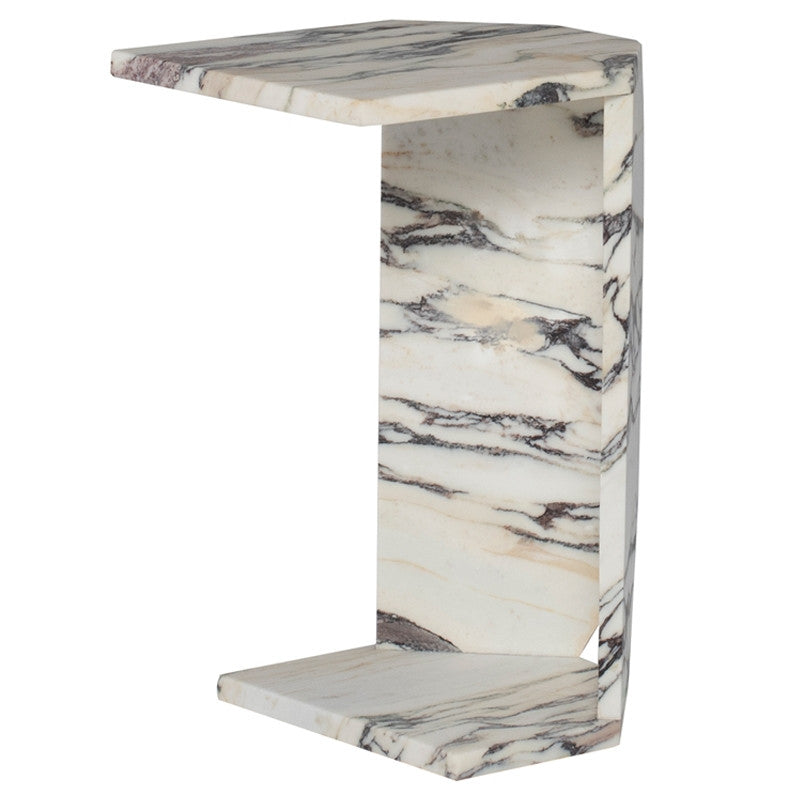 Gia Side Table, Perla Marble