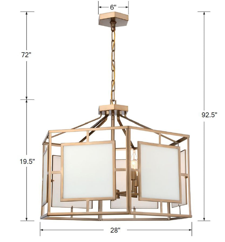 Libby Langdon Hillcrest 6 Light Lantern Chandelier