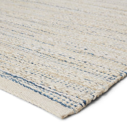 Jaipur Living Canterbury Natural Striped White/ Blue Area Rug