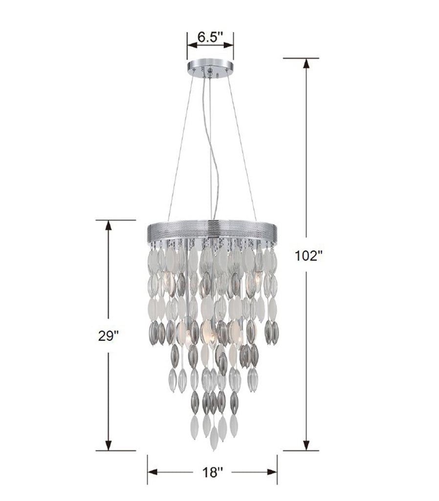 Hudson 6 Light Chandelier