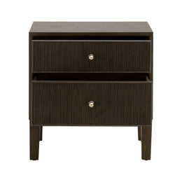 Highland 2-Drawer Nightstand, Dutch Brown Oak