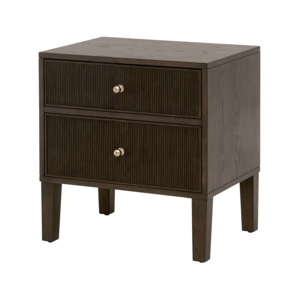 Highland 2-Drawer Nightstand, Dutch Brown Oak