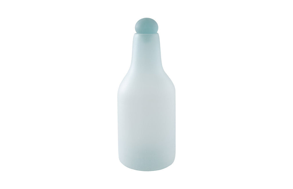 Frosted Glass Bottle, Large, 10x10x26"