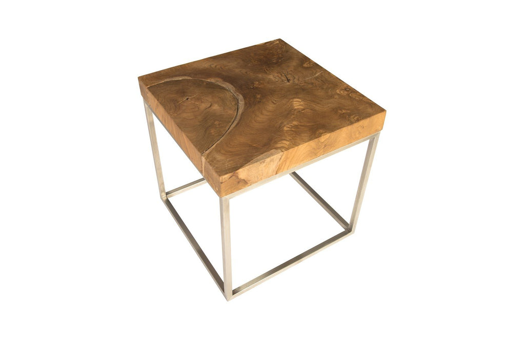 Teak Puzzle Side Table